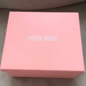 Authentic Mansur Gavriel pink box